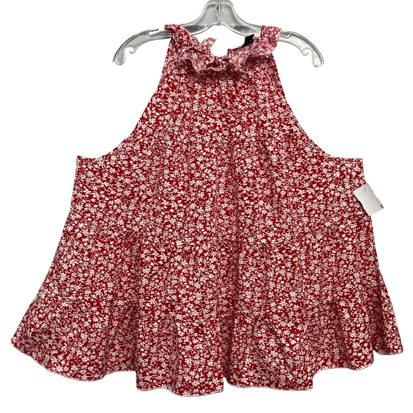 Top Sleeveless By Shein In Red & White, Size:4X