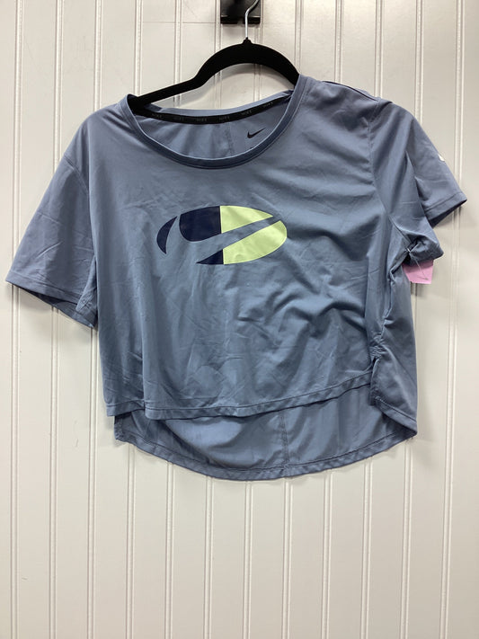Athletic Top Ss By Nike Apparel In Blue, Size:M