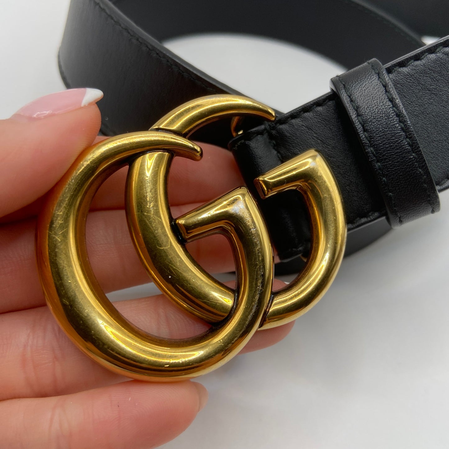 Belt Luxury Designer By Gucci, Size: