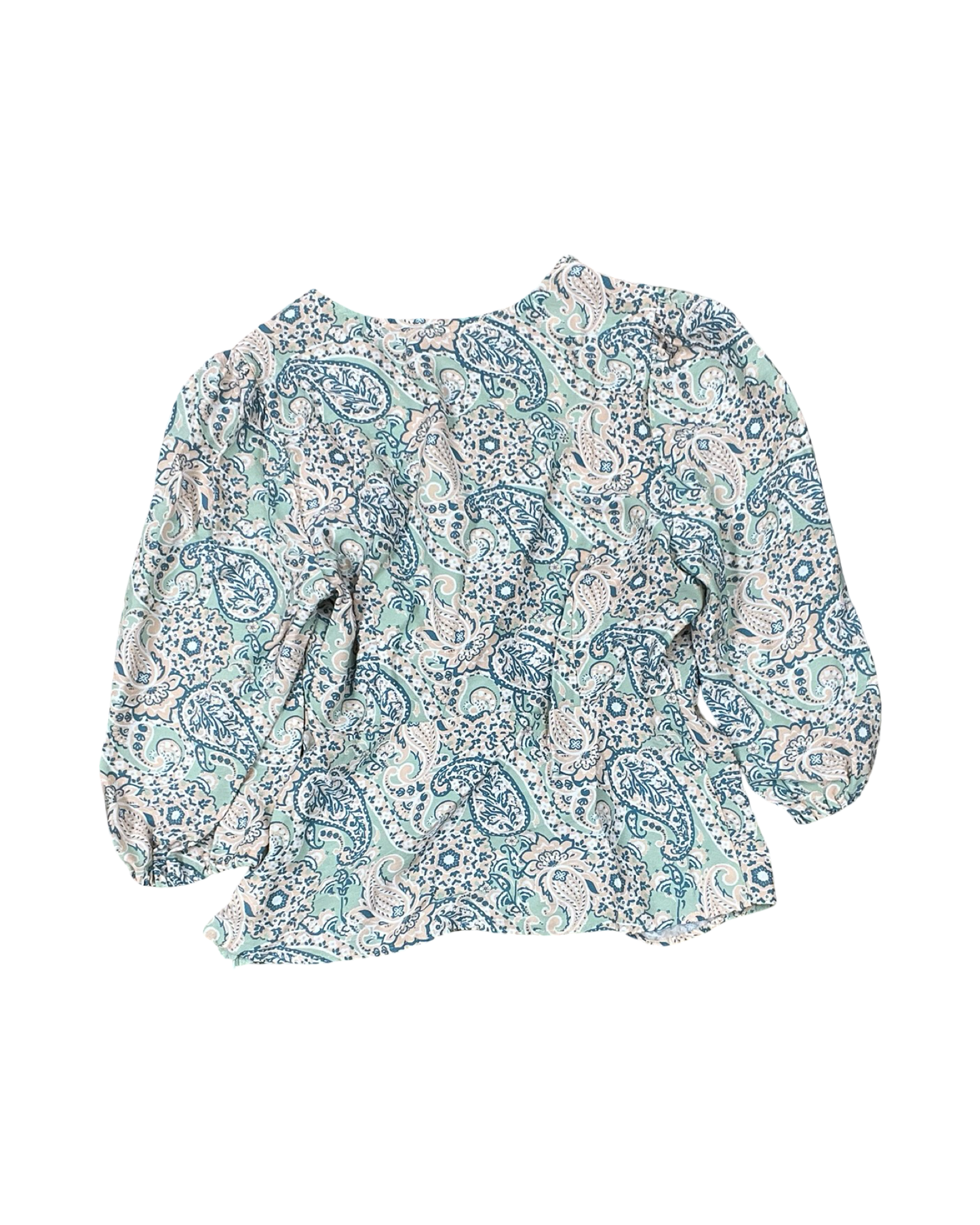Blouse 3/4 Sleeve By 89Th And Madison In Green, Size:M