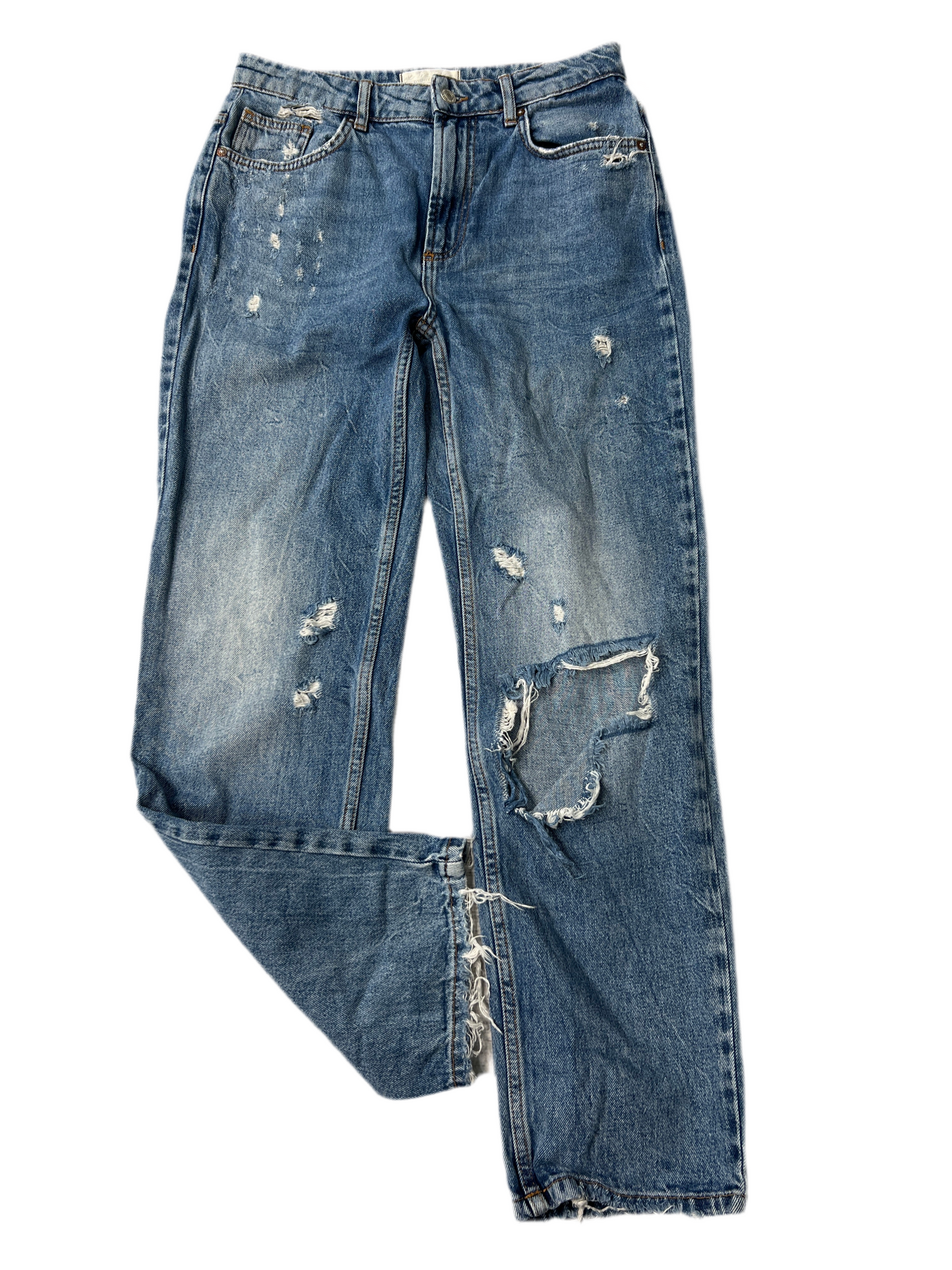 Jeans Straight By We The Free In Blue, Size: 4