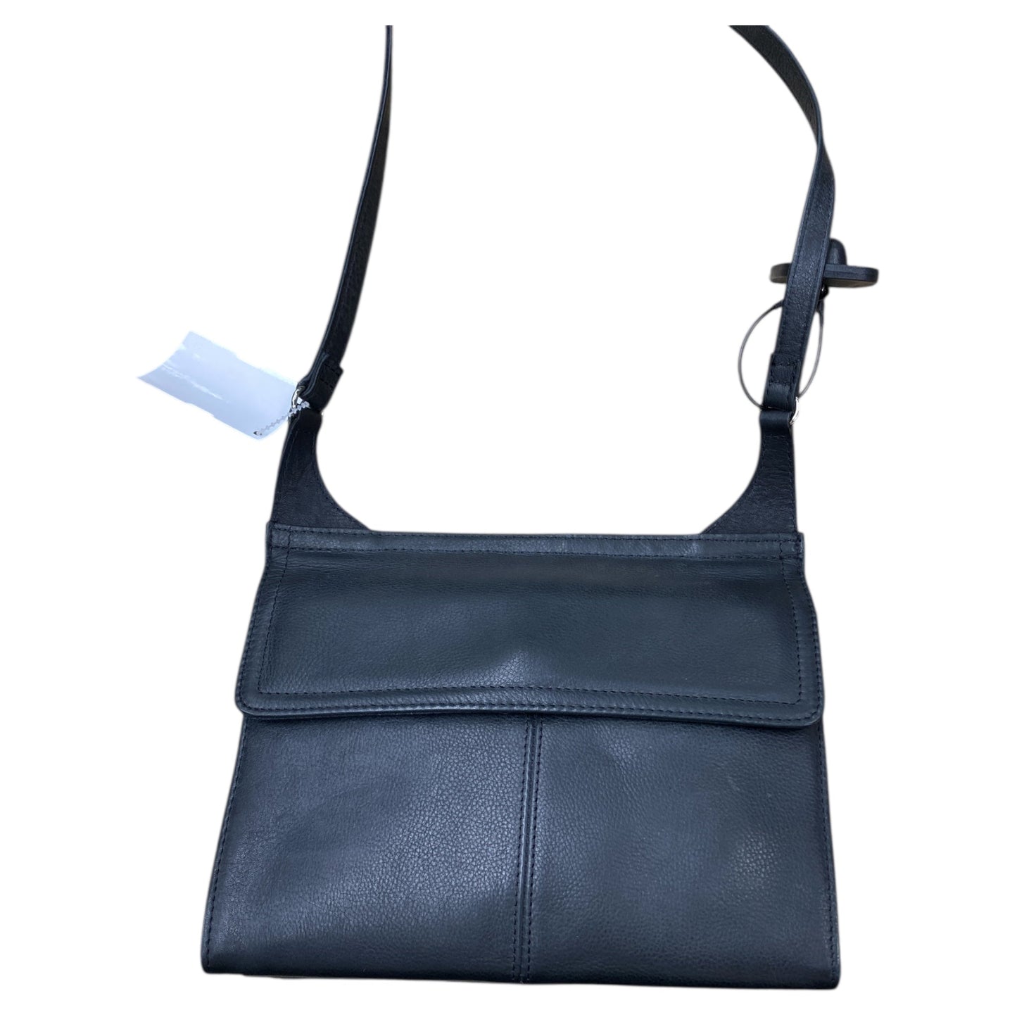 Handbag Leather By Fossil In Black, Size:Medium