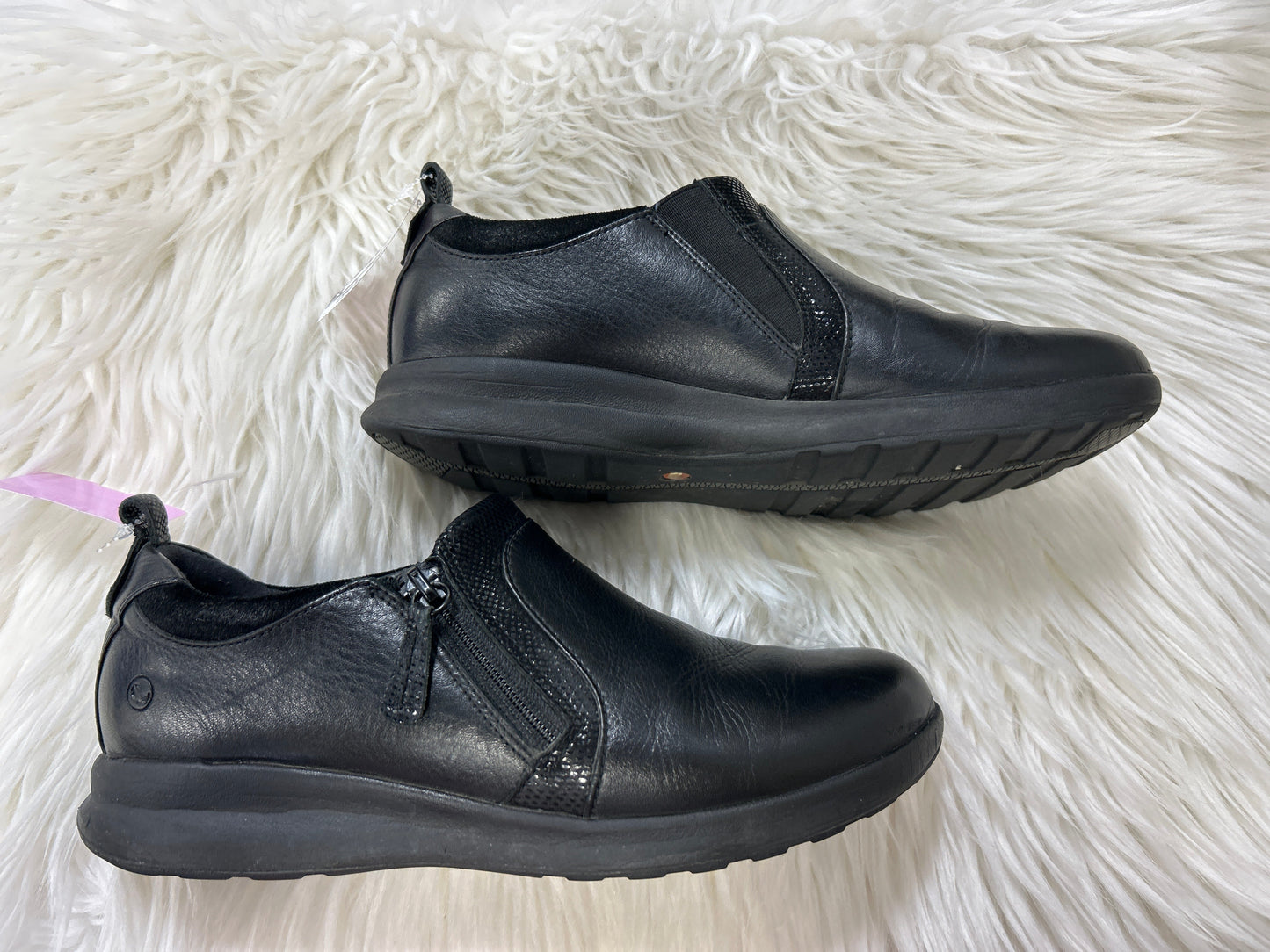 Shoes Flats By Clarks In Black, Size:9