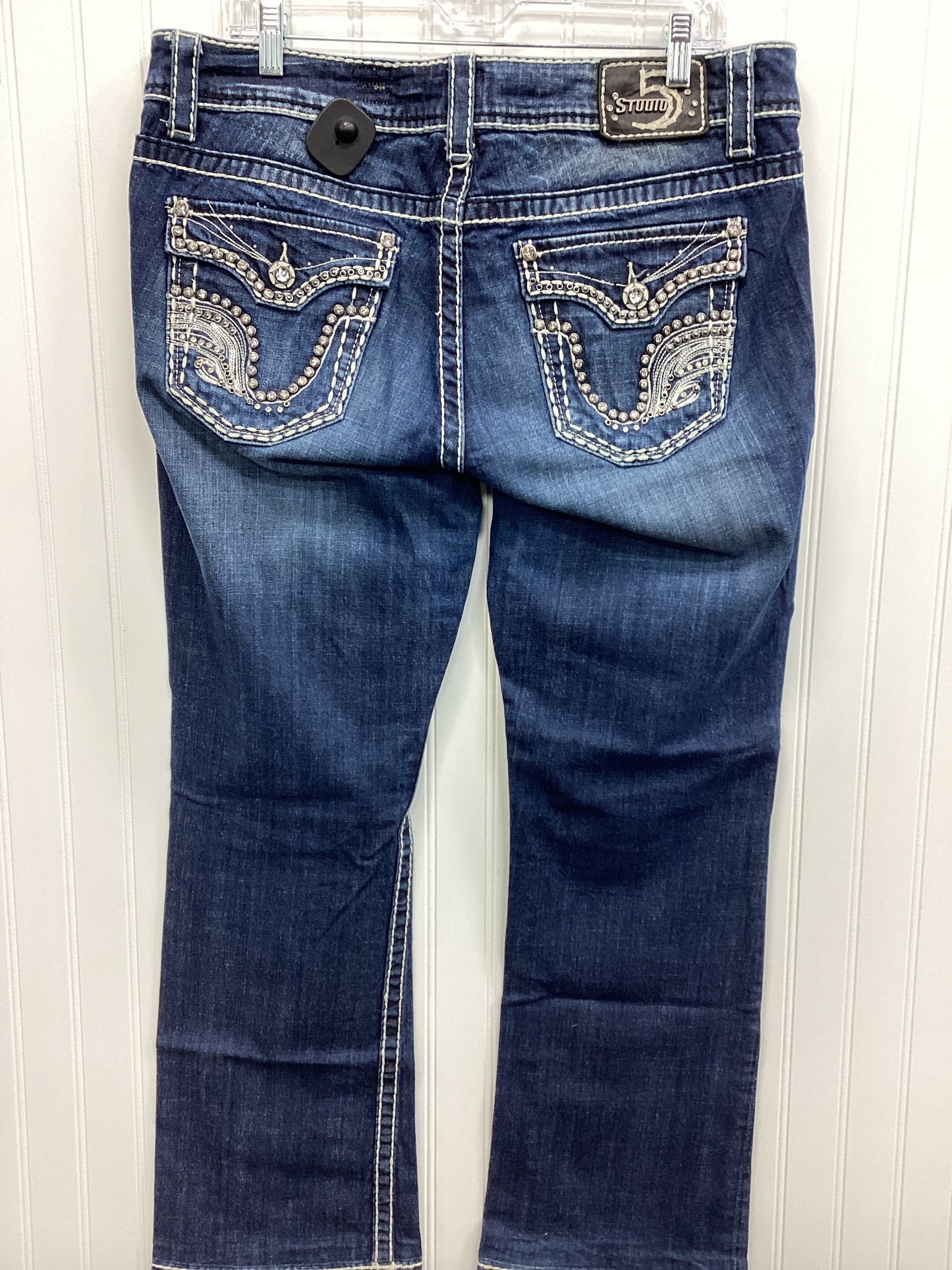 Jeans Boot Cut By Studio In Blue Denim, Size:14