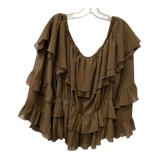 Top Ls By Pretty Little Thing In Brown, Size:Xl