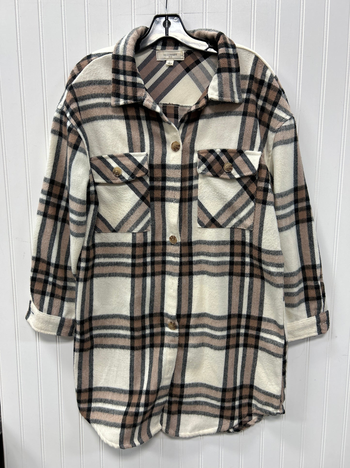 Jacket Fleece By No Comment In Brown & Cream, Size:L