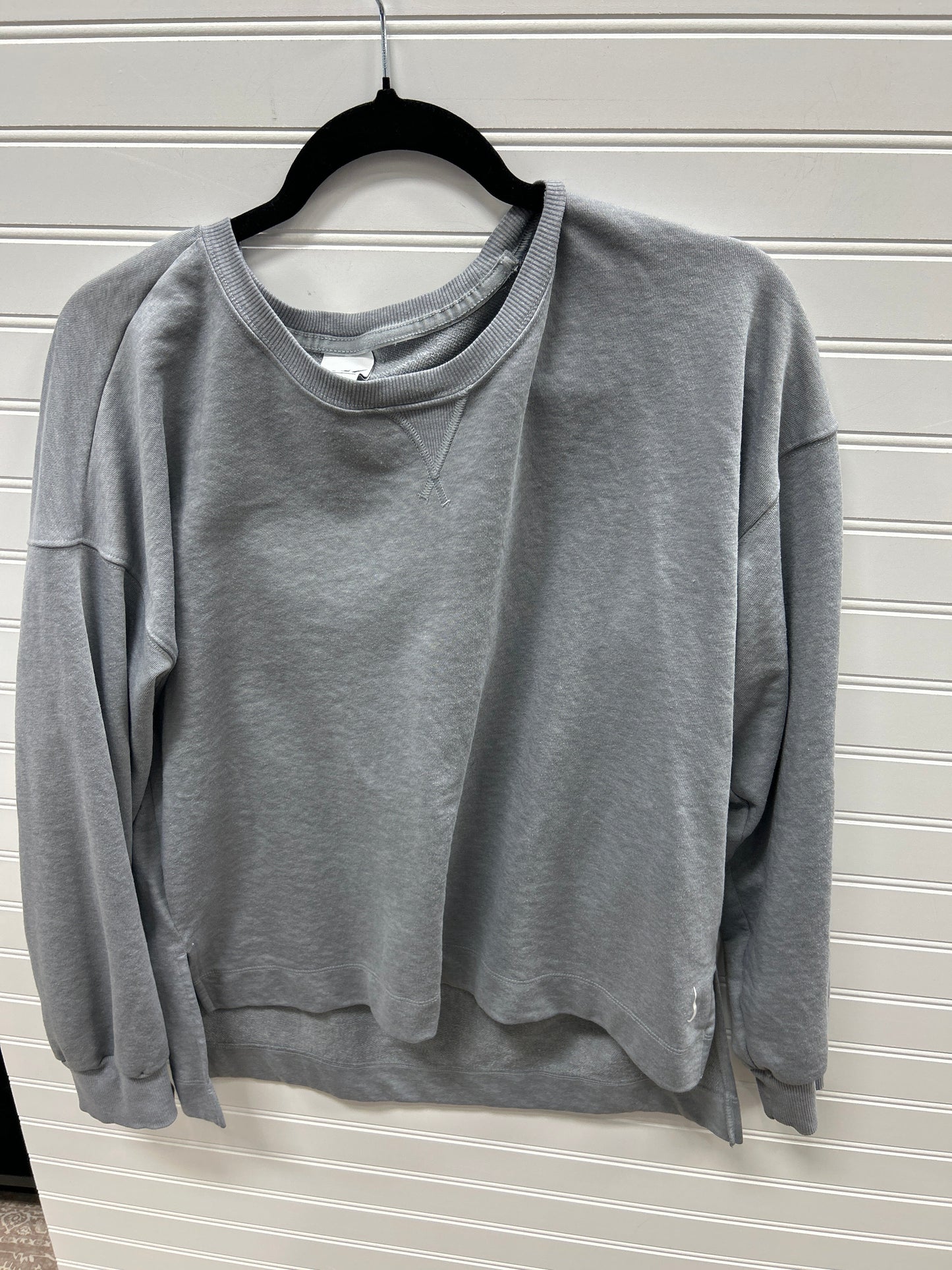 Athletic Top Ls Crewneck By Nike Apparel In Grey, Size:M