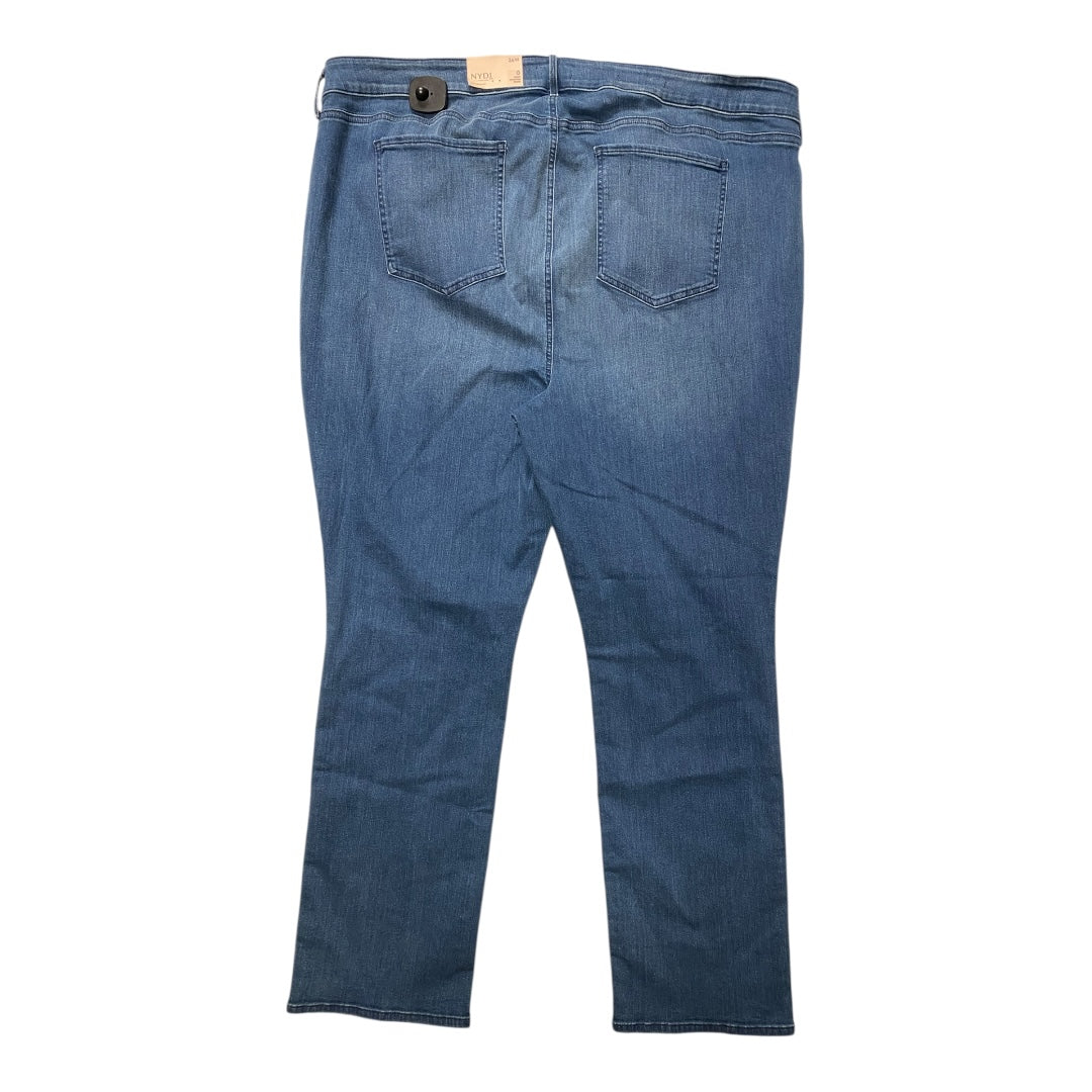 Jeans Straight By Not Your Daughters Jeans In Blue Denim, Size:26