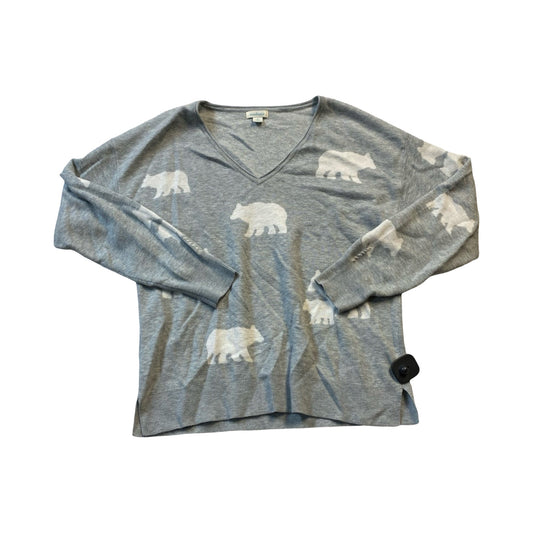 Sweater By Sundance In Grey & White, Size:M