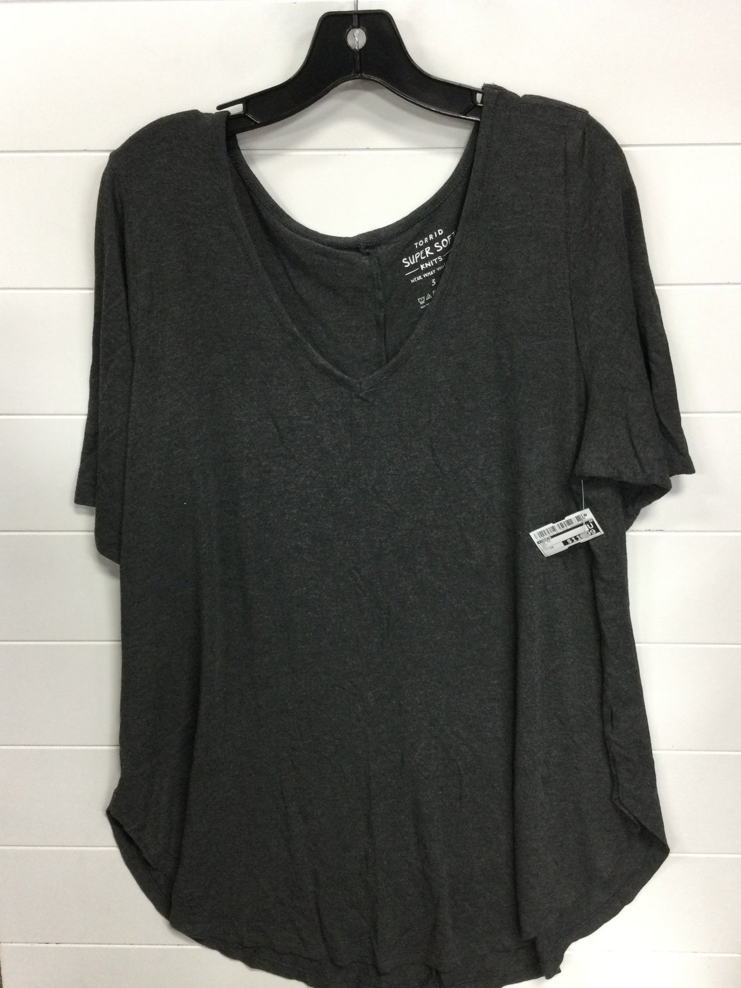 Top Ss By Torrid In Grey, Size:3X