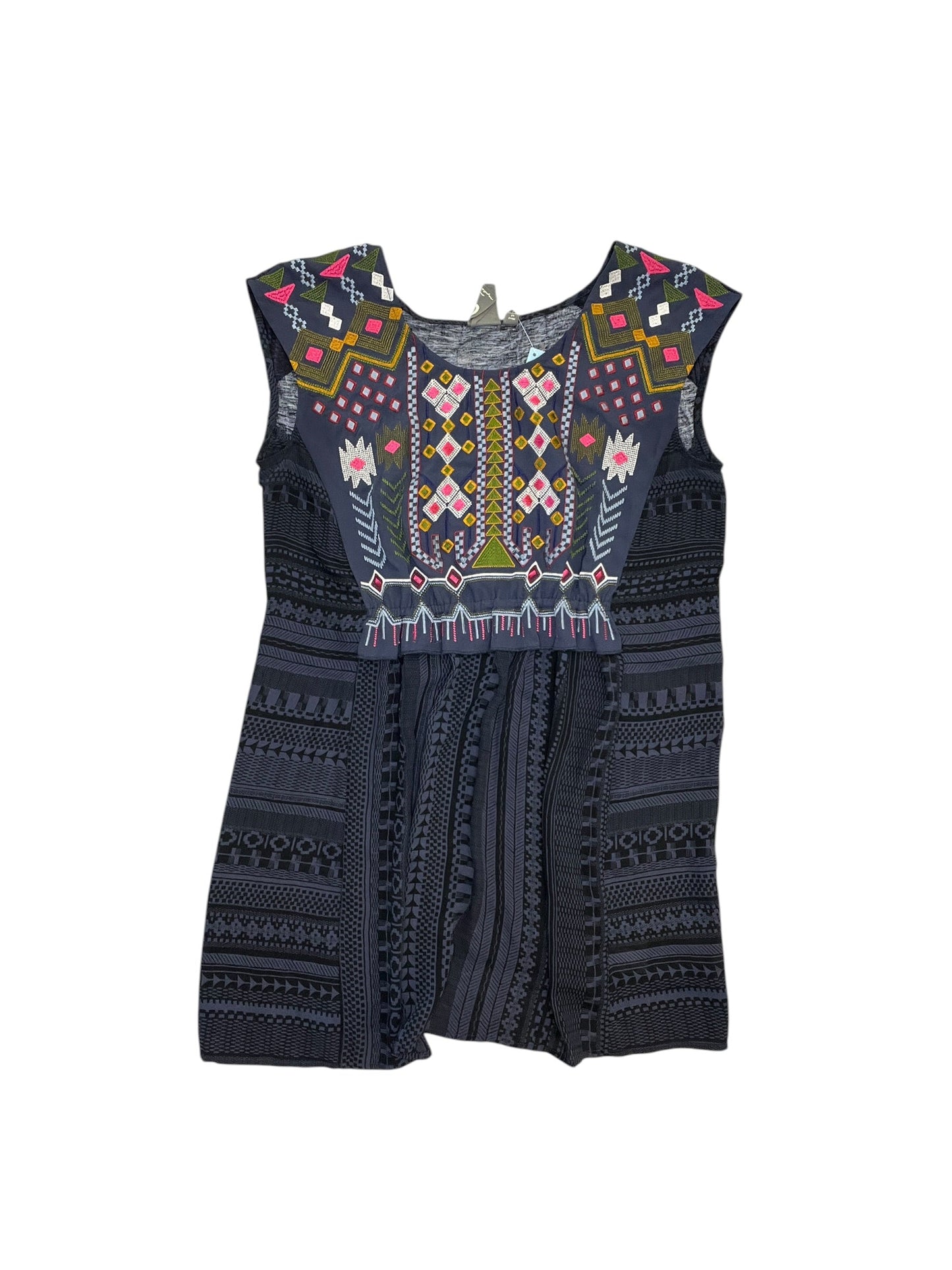 Blouse Sleeveless By One September In Navy, Size:S