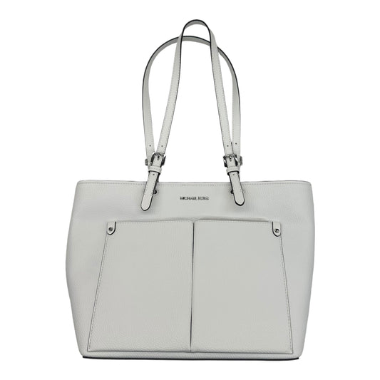 Handbag Designer By Michael Kors In White, Size:Medium