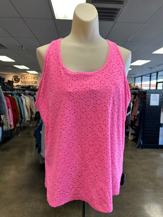 Tank Top Designer By Lilly Pulitzer In Pink, Size:Xl