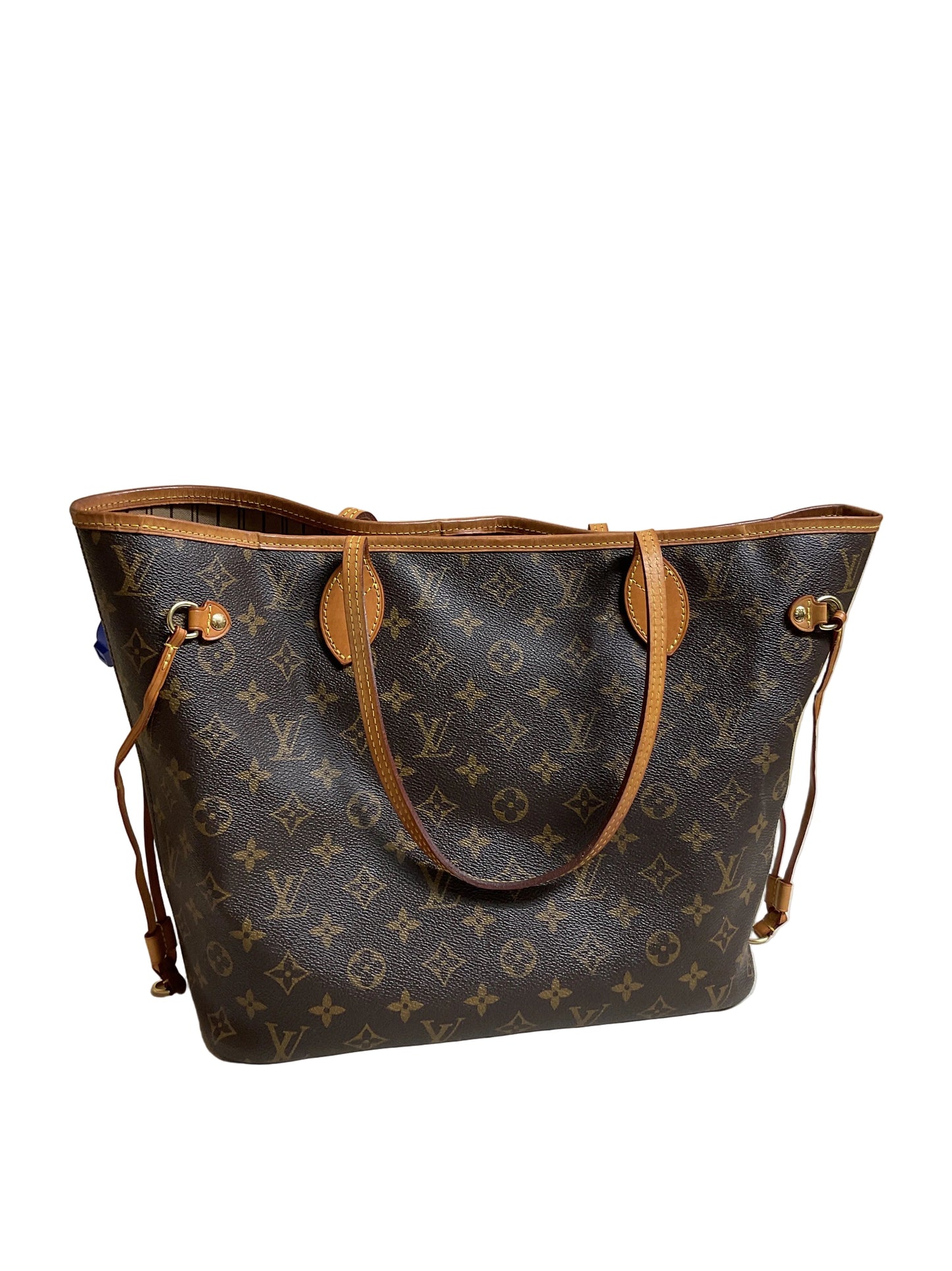 Handbag Luxury Designer By Louis Vuitton In Brown, Size:Large