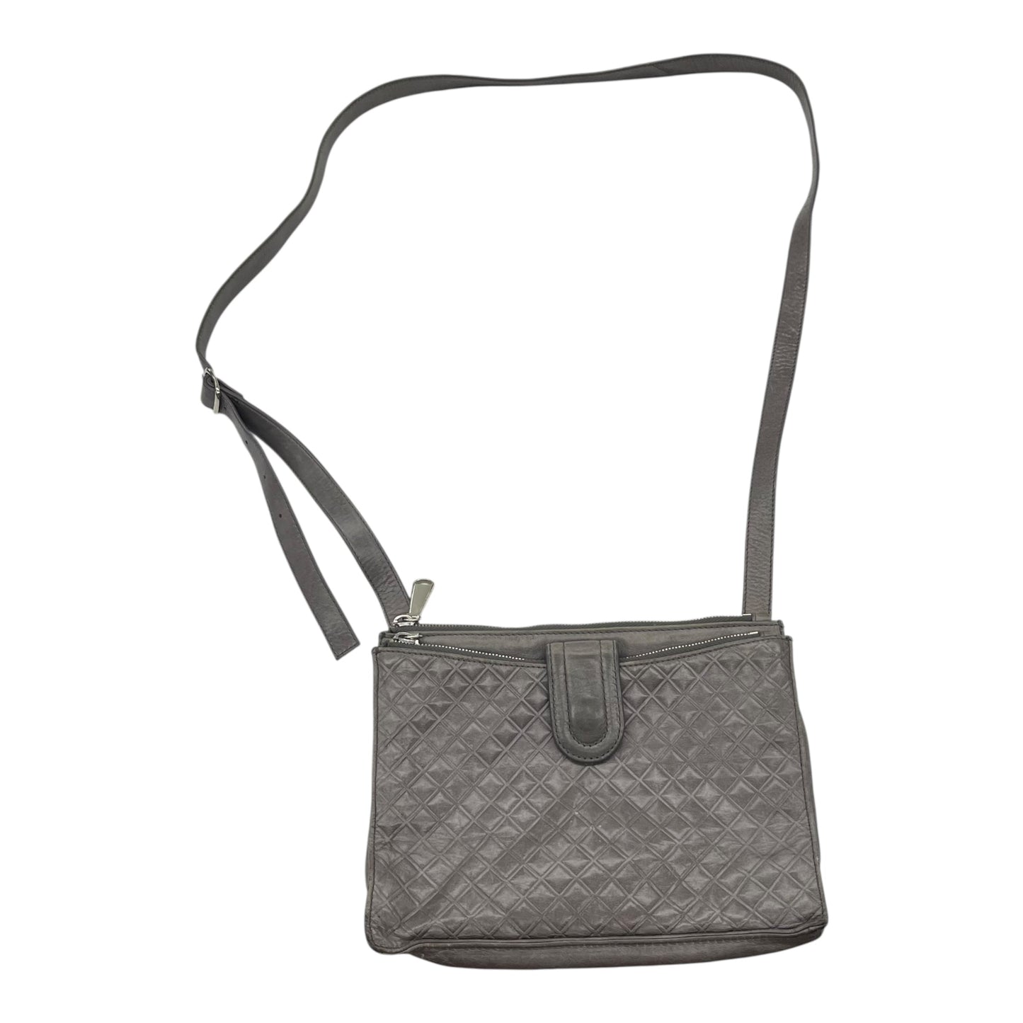 Crossbody Leather By Hobo Intl In Grey, Size:Medium