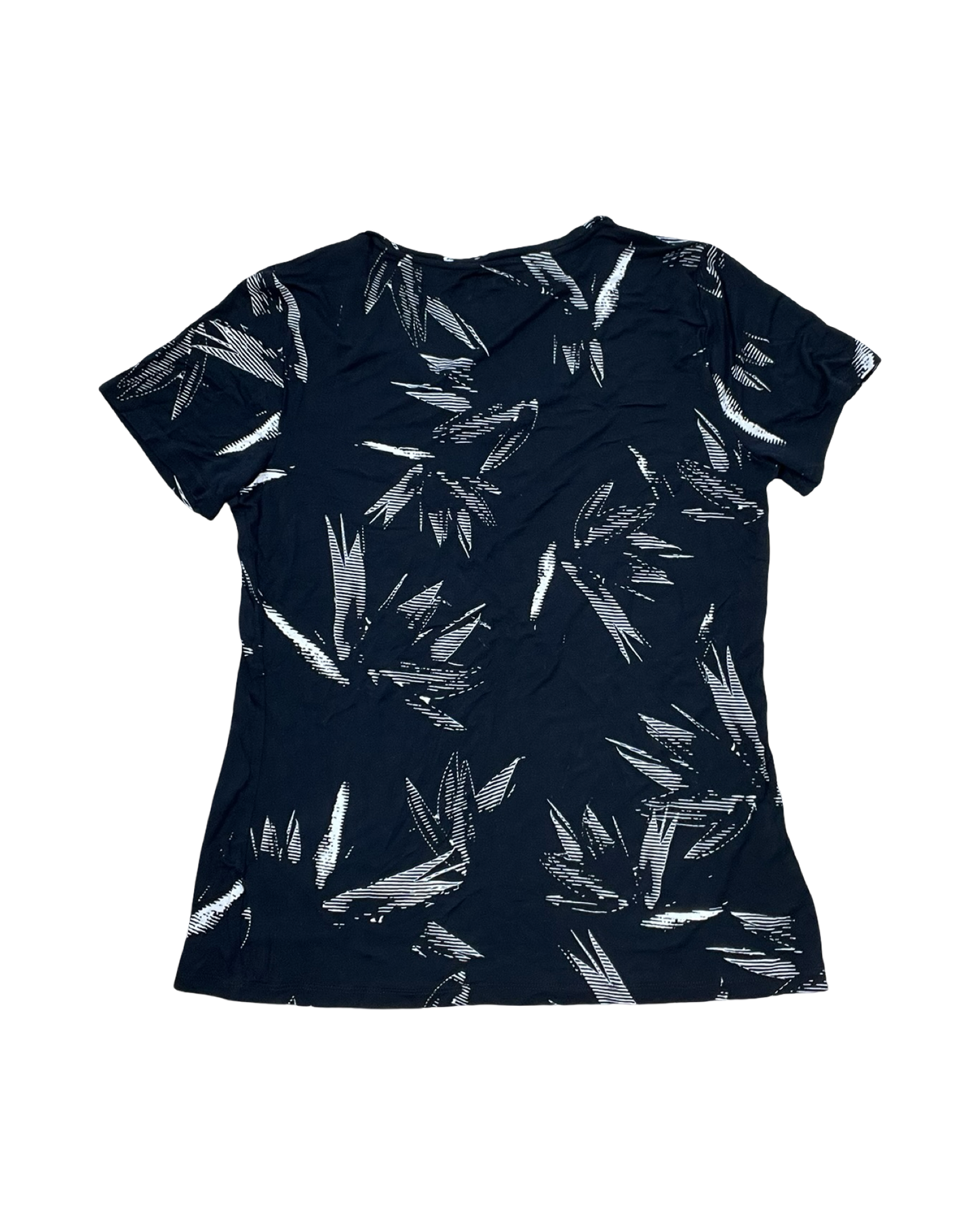 Top Ss By Apt 9 In Black & Cream, Size:M