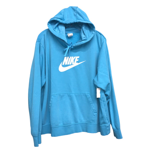 Sweatshirt Hoodie By Nike Apparel In Blue, Size:2X