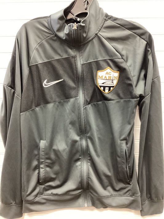 Athletic Jacket By Nike Apparel In Grey, Size:M