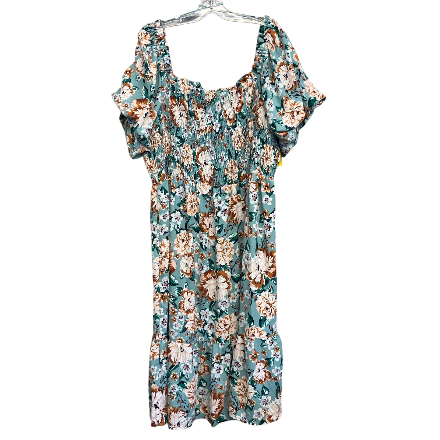 Dress Casual Midi By Lc Lauren Conrad In Floral Print, Size:2X