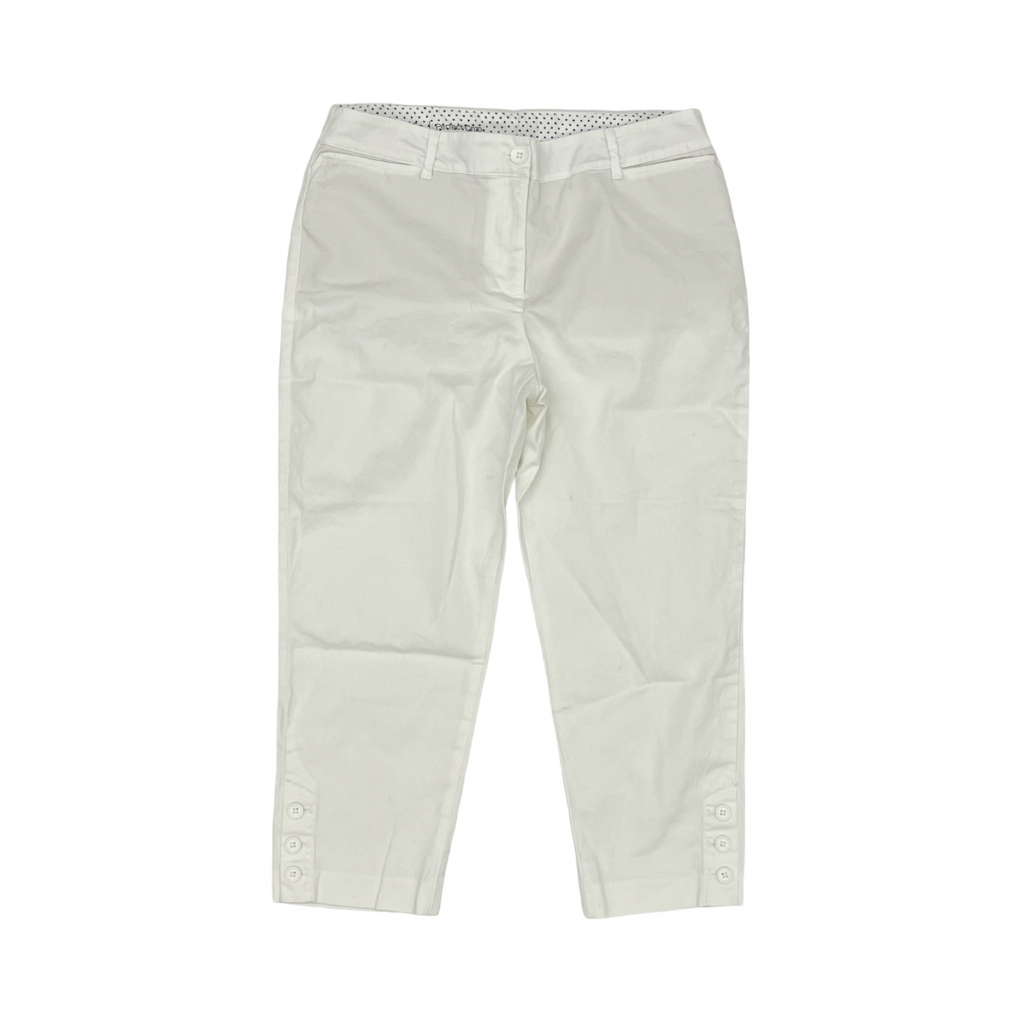 Pants Cropped By Talbots In White, Size:6P