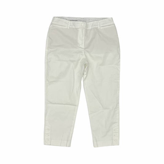 Pants Cropped By Talbots In White, Size:6P