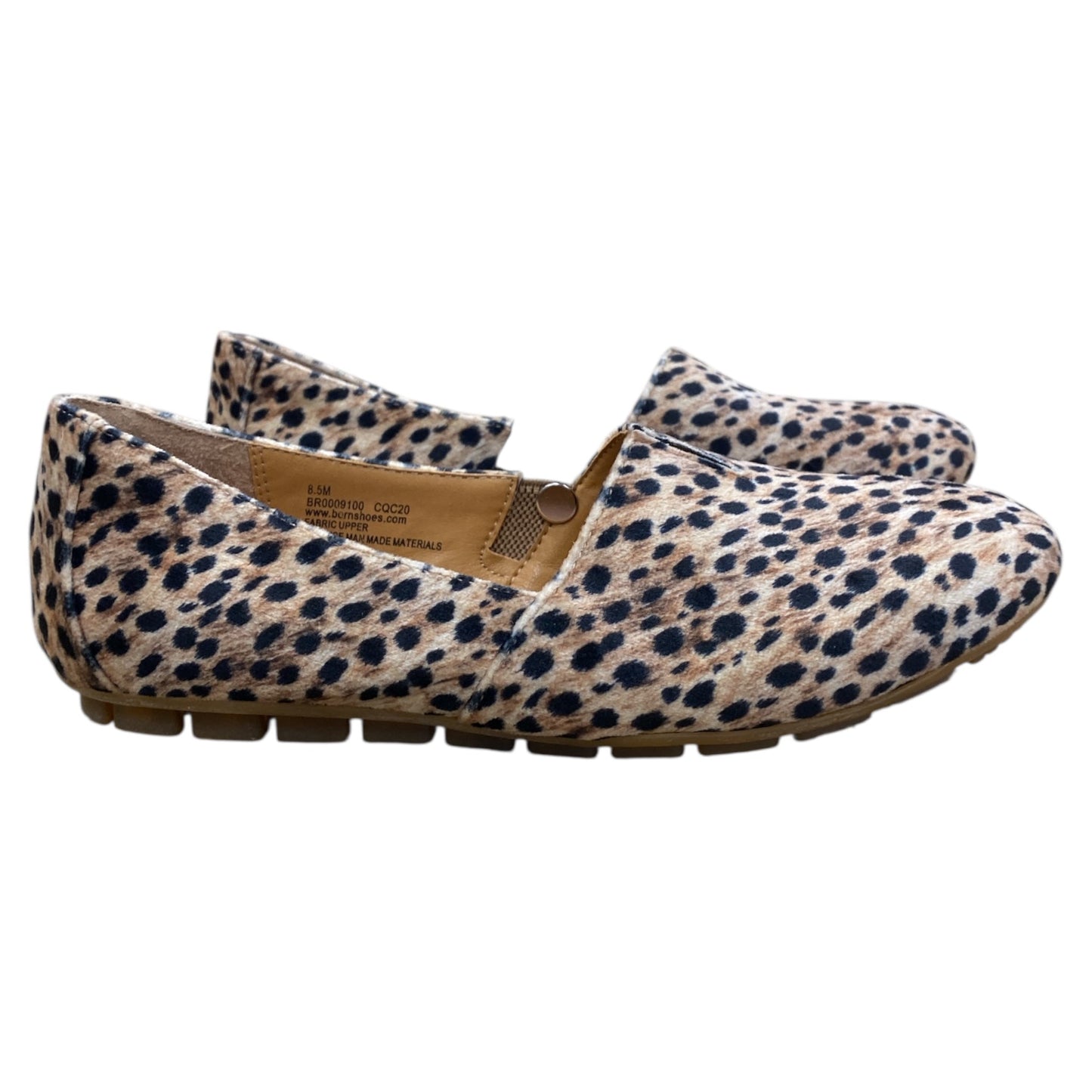 Shoes Flats By Born In Animal Print, Size:8.5