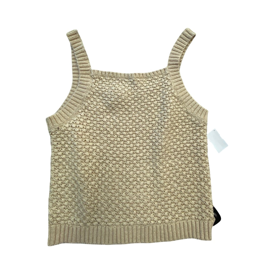 Top Sleeveless By J. Crew In Tan, Size:L