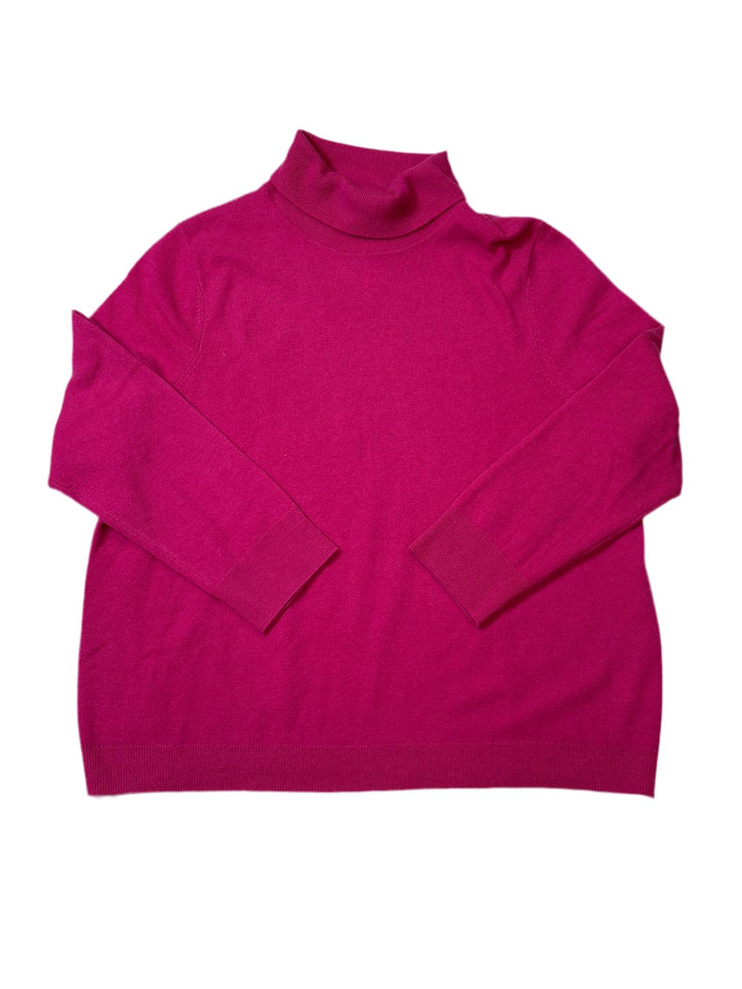 Sweater Cashmere By Talbots In Pink, Size: 3x