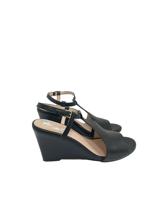 Sandals Heels Wedge By Cole-Haan In Black, Size:7.5