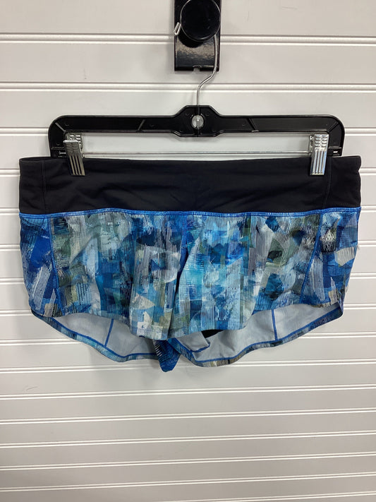 Athletic Shorts By Lululemon In Blue, Size:8