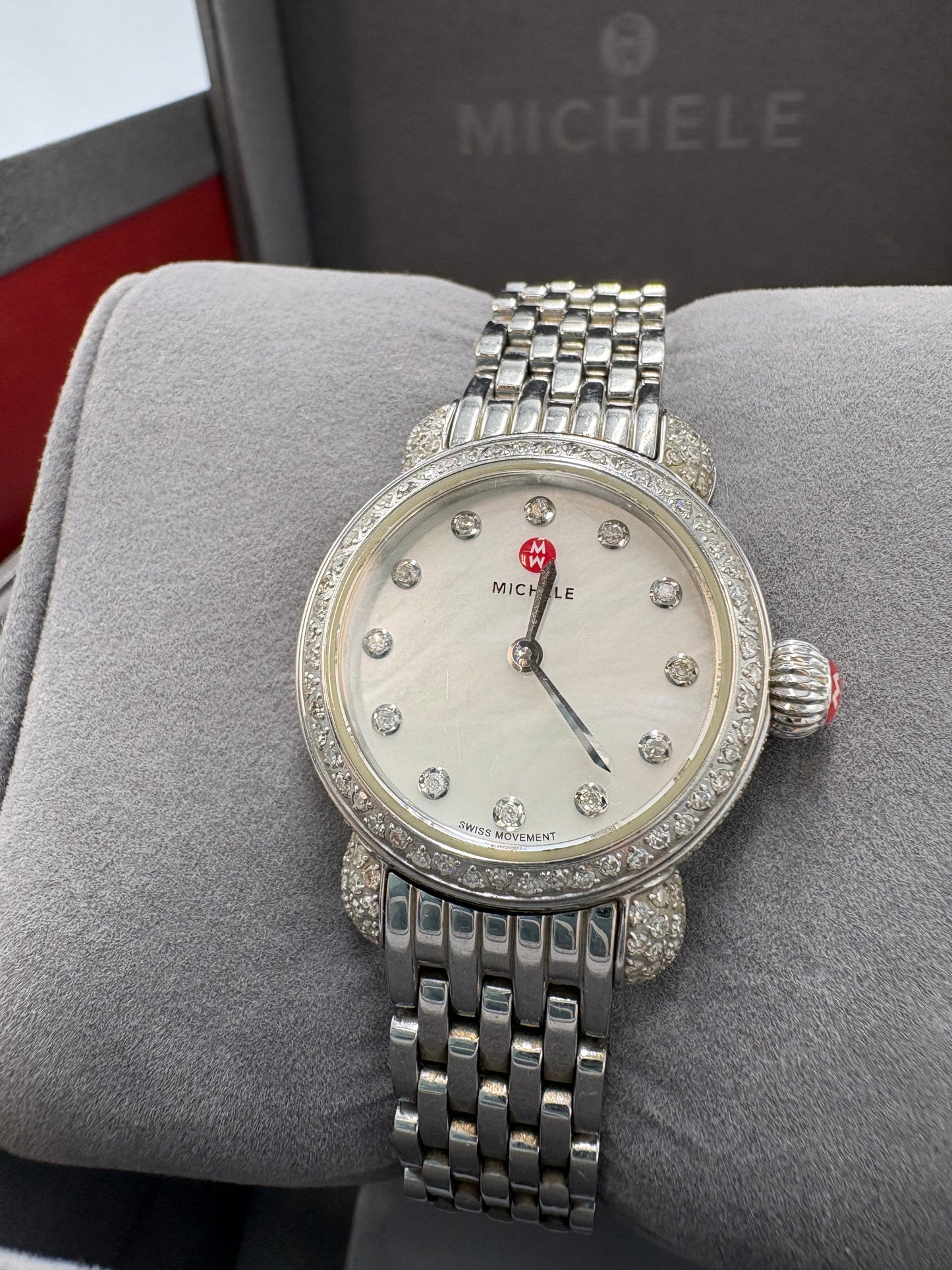 Michele CSX-26 Mother of Pearl & Diamond Luxury Watch