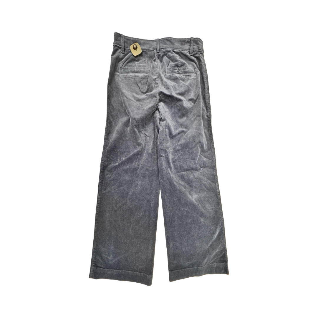 Pants Wide Leg By Loft In Corduroy Navy, Size:0