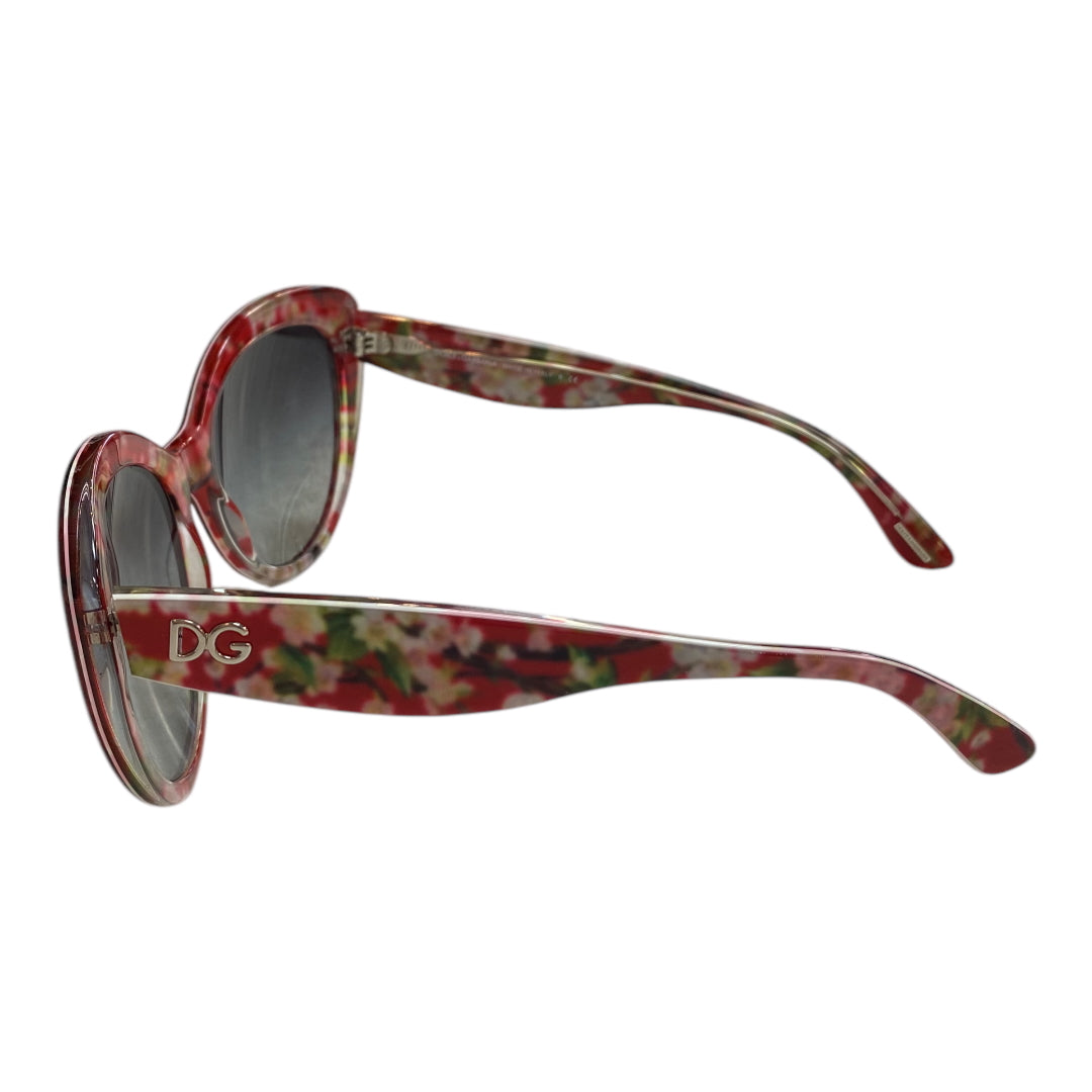 Sunglasses Luxury Designer By Dolce And Gabbana In Floral Print