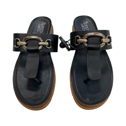 Sandals Flats By Franco Sarto In Black, Size:9.5