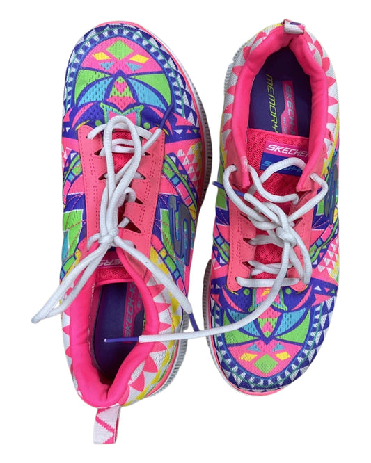 Shoes Sneakers By Skechers In Pink & Purple, Size:7