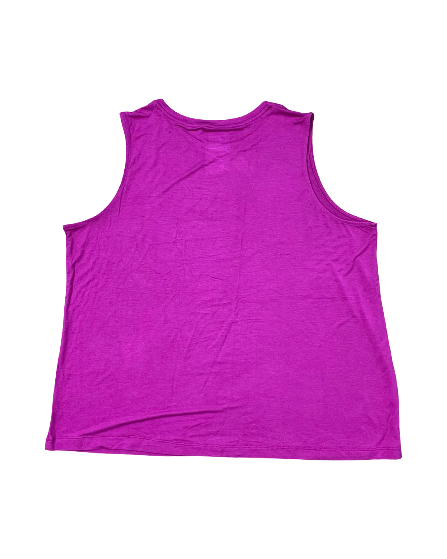 Top Sleeveless Basic By Nine West In Pink, Size:1X