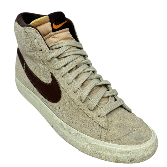 Mid '77 Premium Blazer High Top Sneakers By Nike In Rattan/Light Chocolate Suede, Size: 11