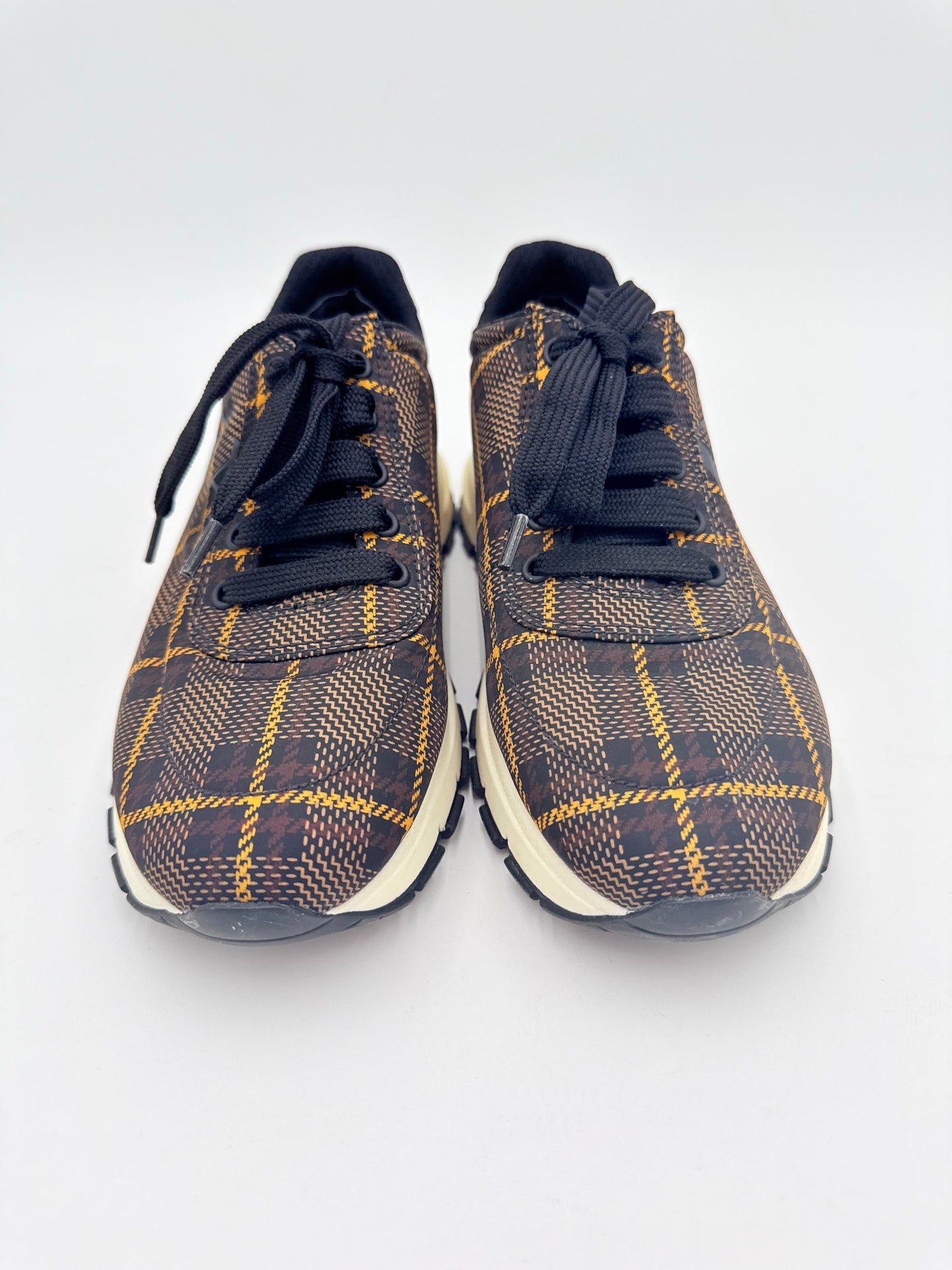 Shoes Luxury Designer By Prada In Black, Size:8