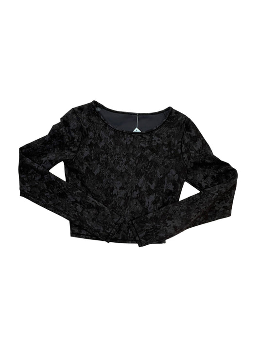 Athletic Top Ls Collar By Lululemon In Snakeskin Print, Size:M
