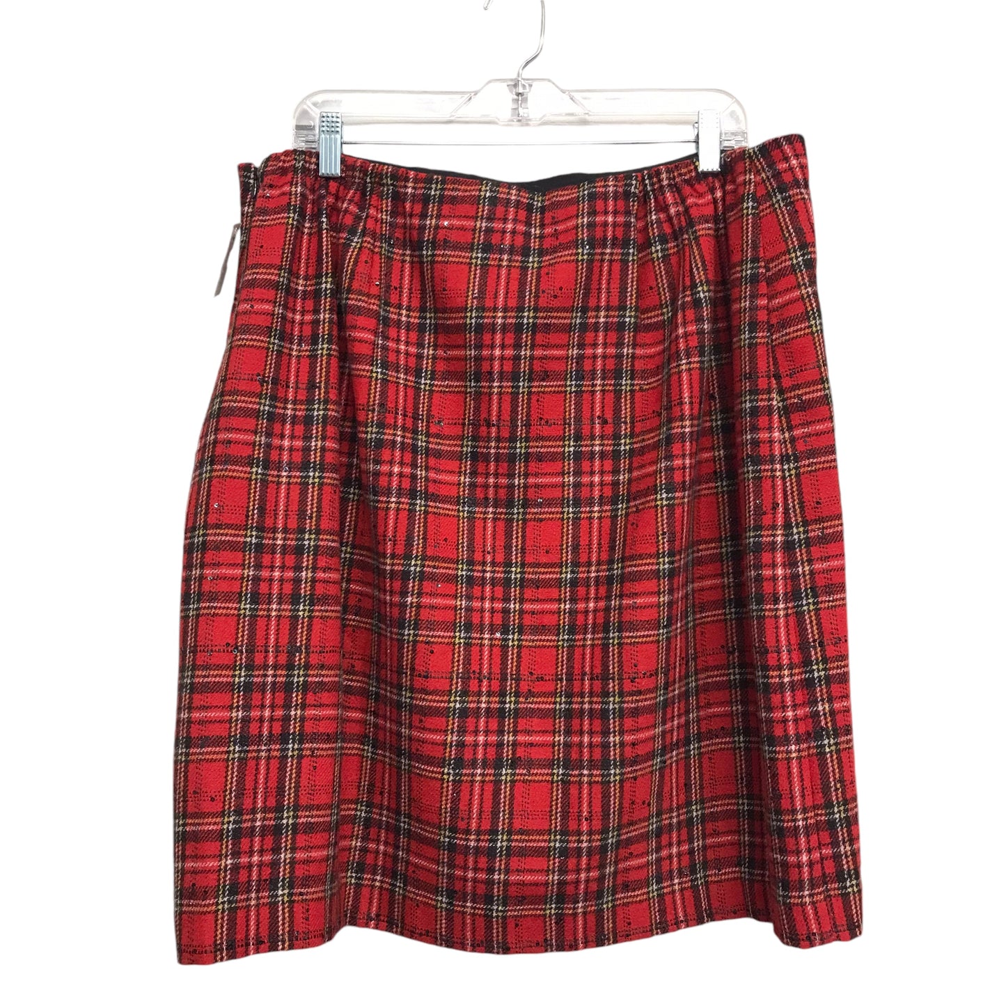 Skirt Mini & Short By Talbots In Plaid Pattern, Size:16