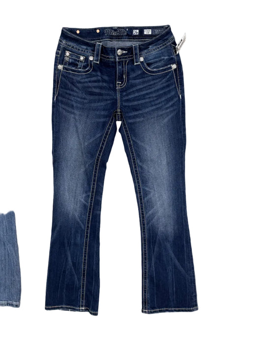 Jeans Boot Cut By Miss Me In Blue Denim, Size:4