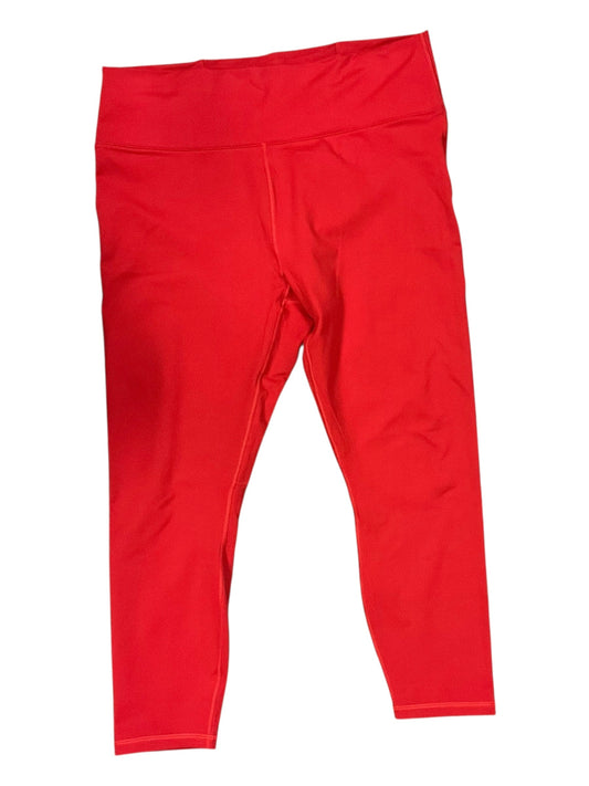 Athletic Leggings By Fabletics In Red, Size:1X