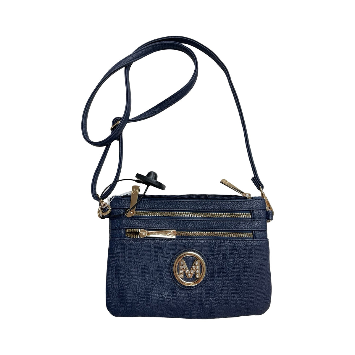 Handbag By MIA K  In Blue & Gold, Size:Small