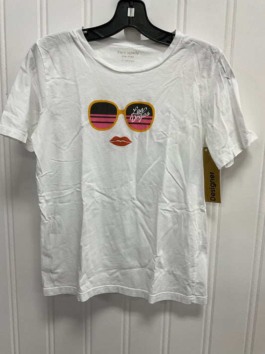 Top Ss Designer By Kate Spade In White, Size:Xs