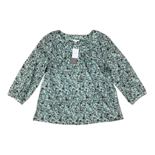 Blouse Ls By J. Jill In Floral Print, Size:Xs