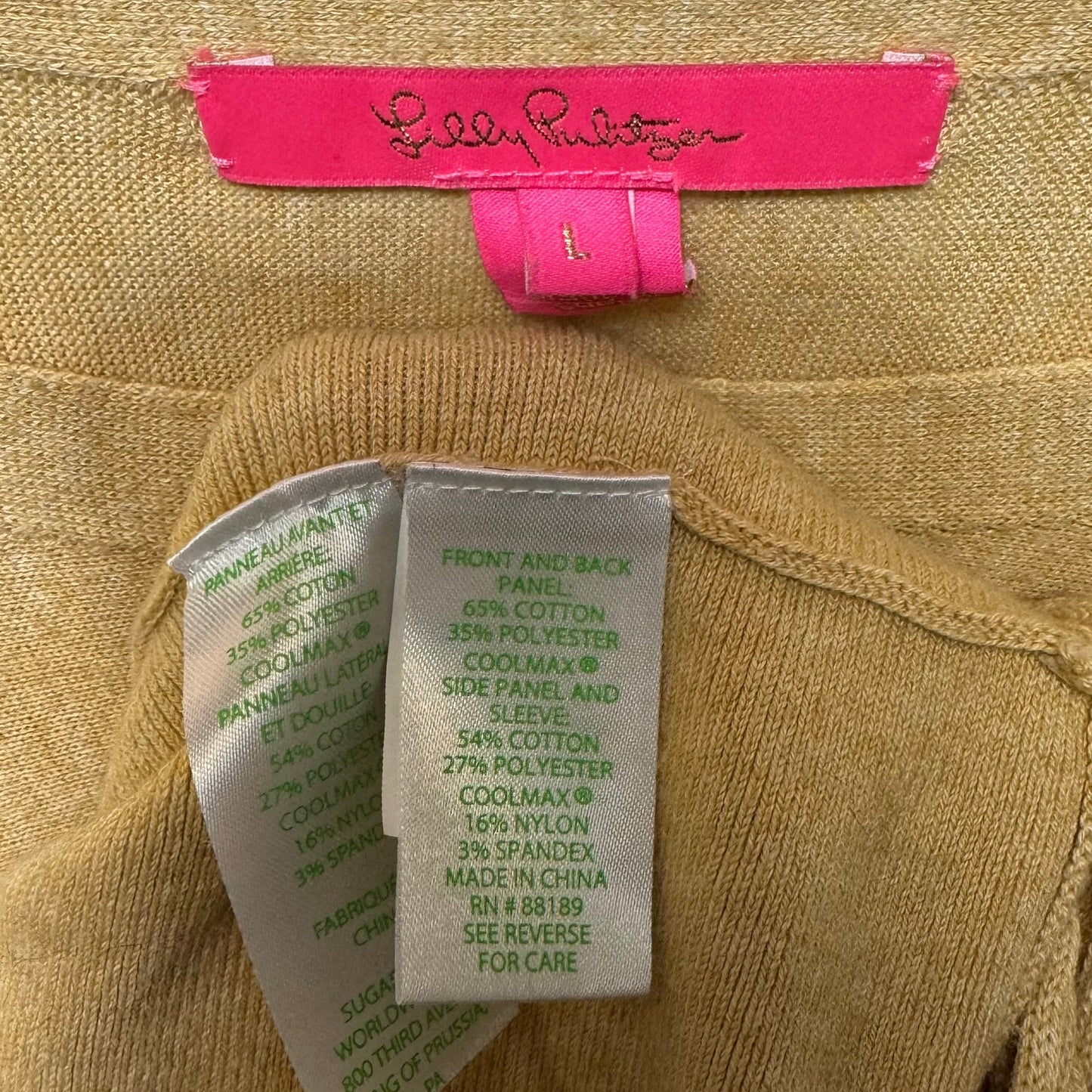 Sweater Designer By Lilly Pulitzer In Tan, Size: L