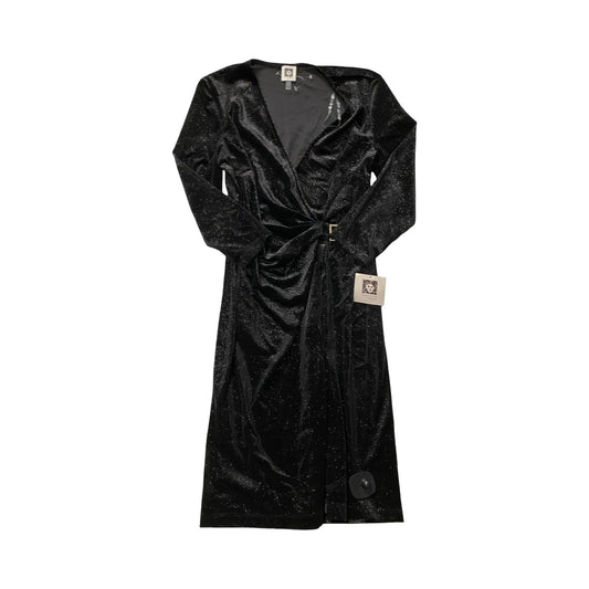 Dress Party Midi By Anne Klein In Black, Size:6