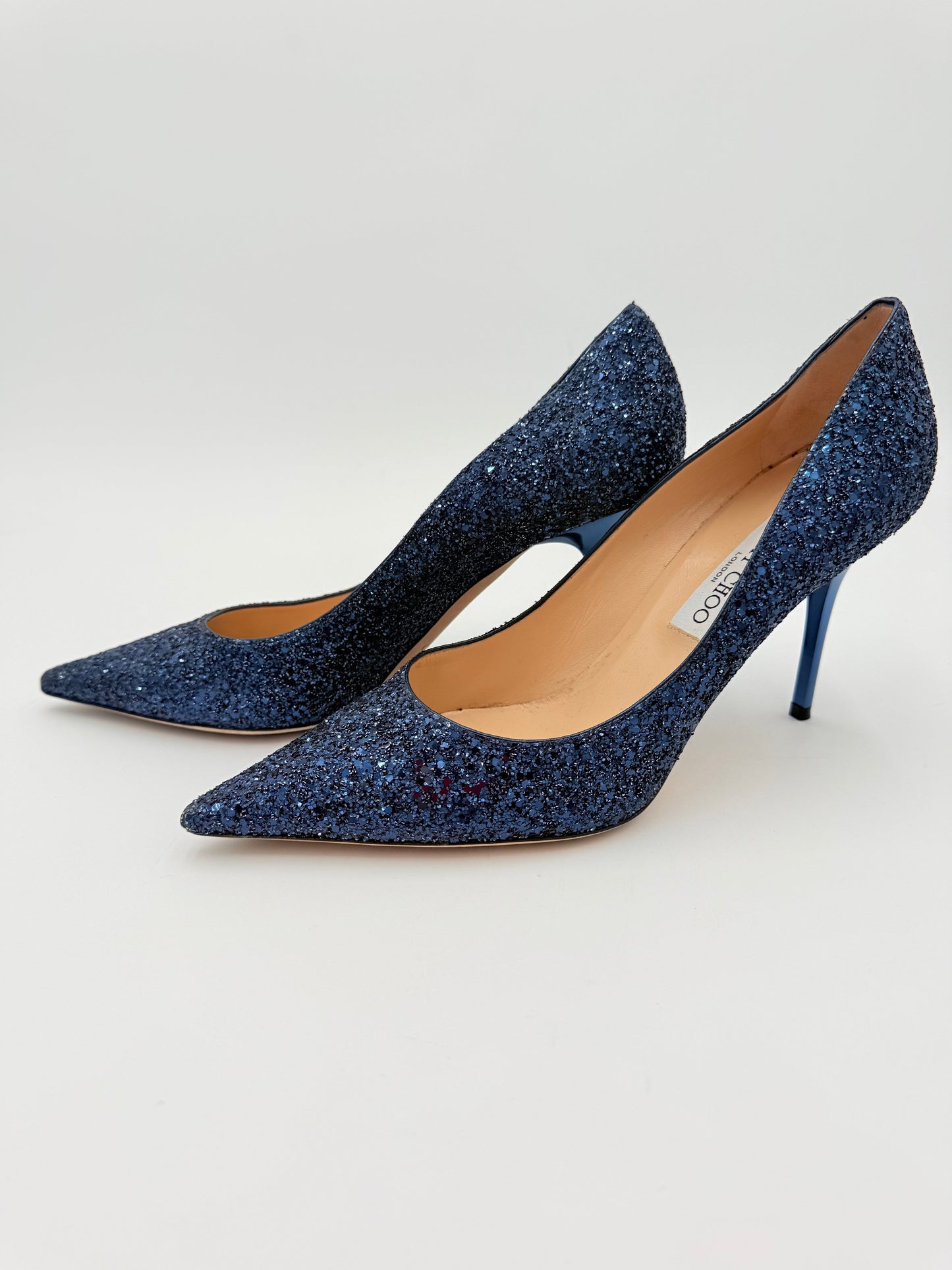Shoes Luxury Designer By Jimmy Choo In Blue, Size:10