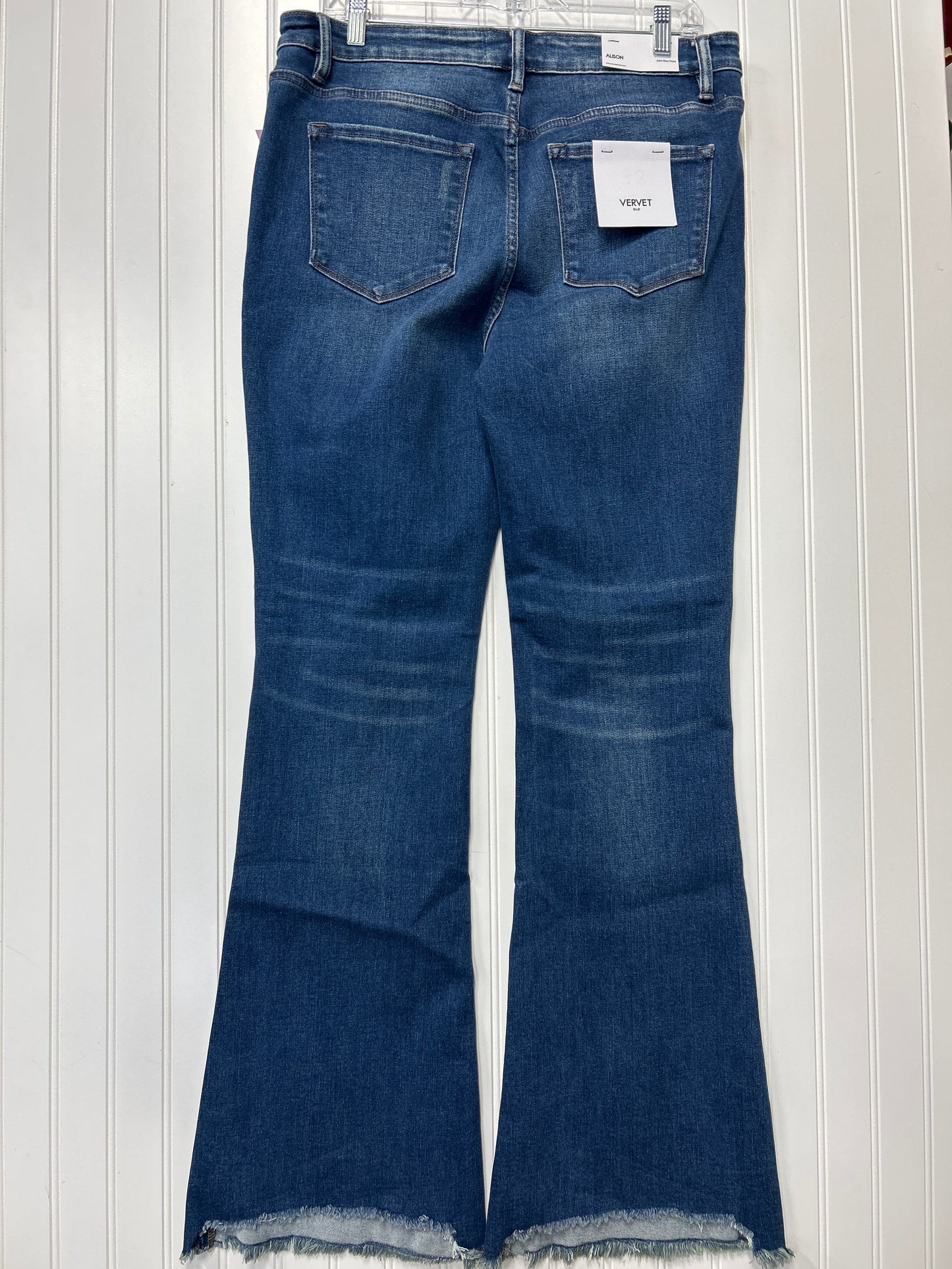 Jeans Flared By Vervet In Blue Denim, Size:14
