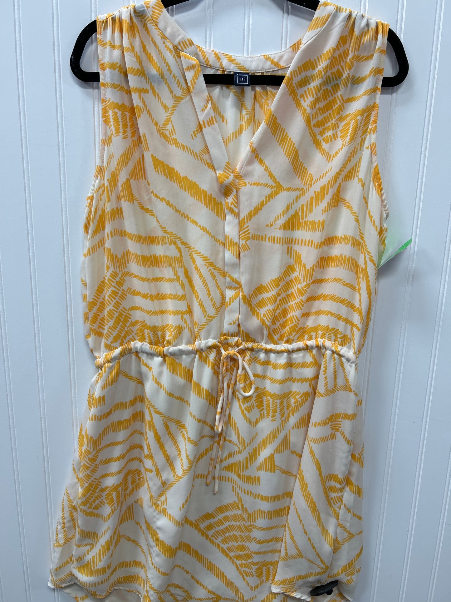 Dress Casual Midi By Gap In Yellow, Size:Xl